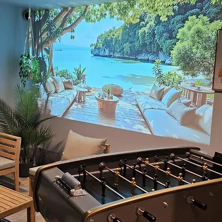 Villa Lion - Spa Prive, Climatisation, Sauna, Borne D'Arcade, Babyfoot Ittenheim