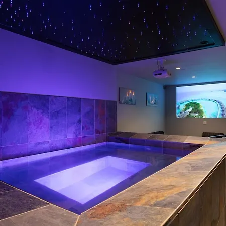 Villa Lion - Spa Prive, Climatisation, Sauna, Borne D'Arcade, Babyfoot Villa *